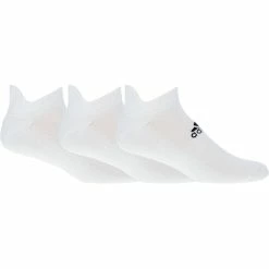 Adidas 3 Pack Socks Ankle Golf Apparel