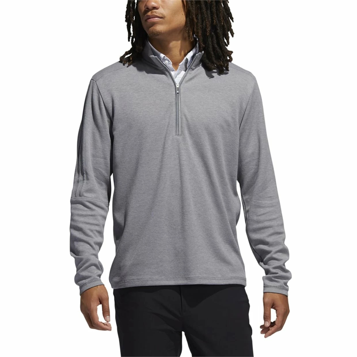 Adidas 3-Stripe ¼ Zip Layering Outerwear Pullover Golf Apparel 8 Adidas 3-Stripe ¼ Zip Layering Outerwear Pullover Golf Apparel - Image 6
