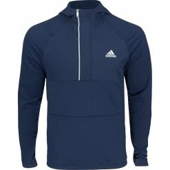 Adidas Fleece Anorak 1/4 Zip Outerwear Pullover Golf Apparel