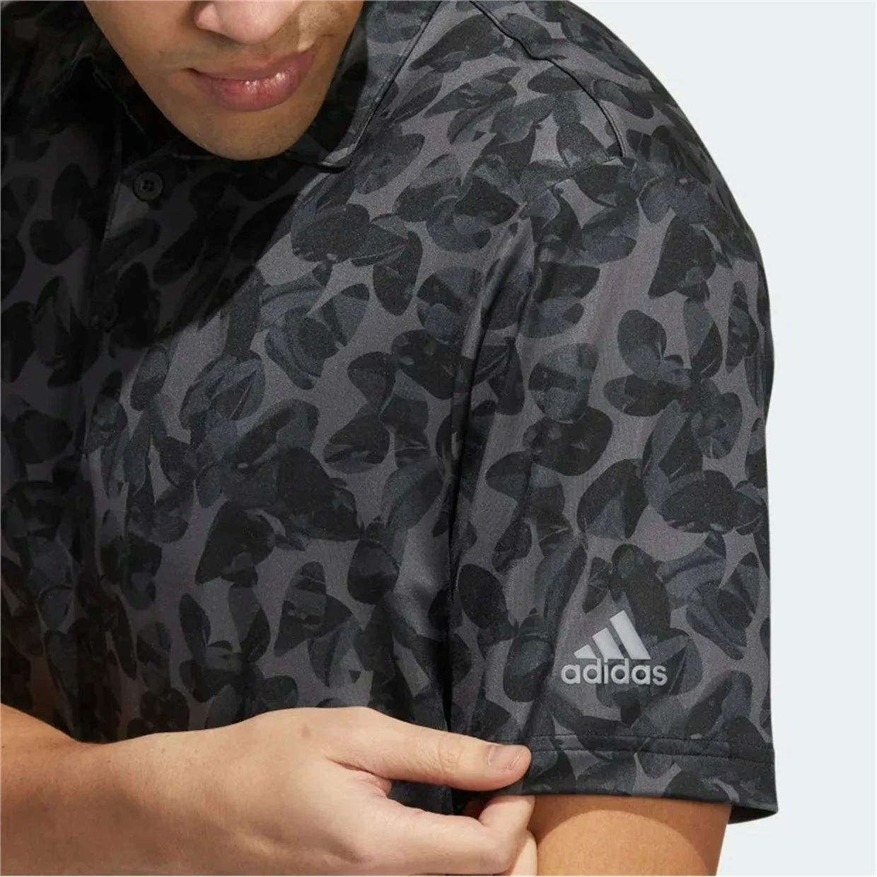 Adidas Prisma Print Shirt Polo Short Sleeve Golf Apparel 5 Adidas Prisma Print Shirt Polo Short Sleeve Golf Apparel - Image 3