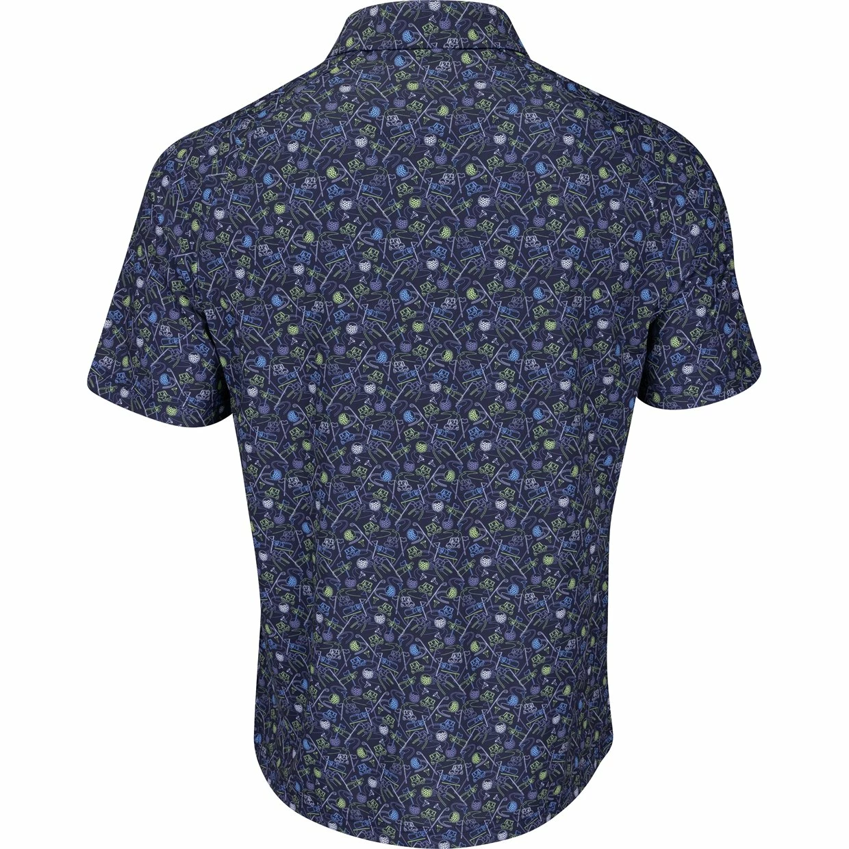 Callaway All-Over Golf Novelty Print Shirt Polo Short Sleeve Golf Apparel 4 Callaway All-Over Golf Novelty Print Shirt Polo Short Sleeve Golf Apparel - Image 2