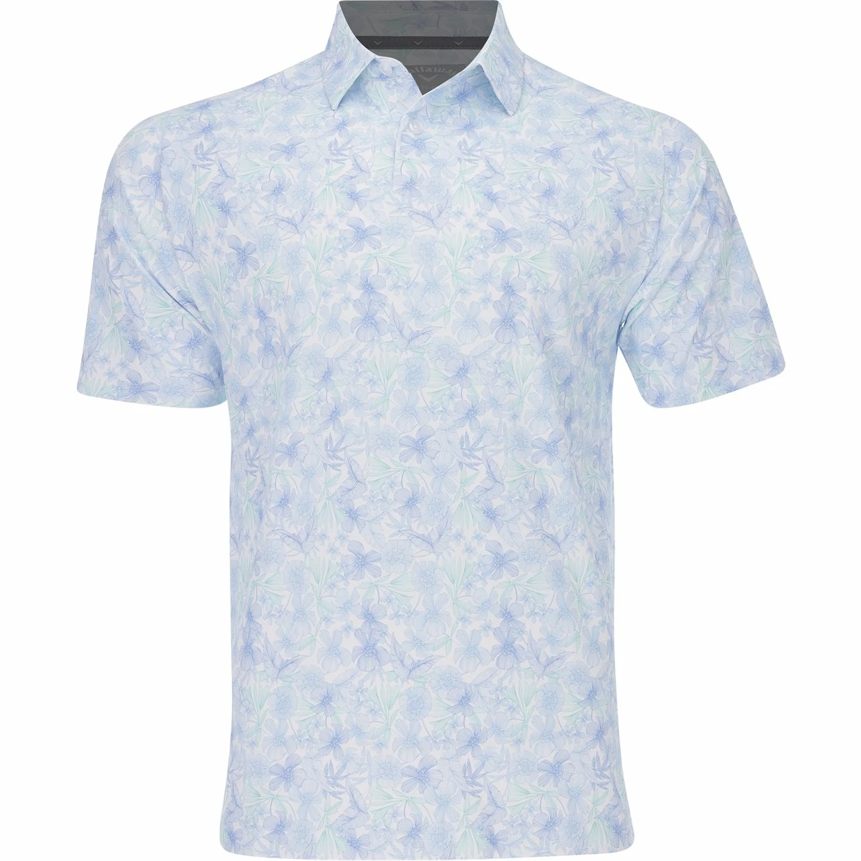Callaway All-Over Outline Floral Print Shirt Polo Short Sleeve Golf Apparel 3 Callaway All-Over Outline Floral Print Shirt Polo Short Sleeve Golf Apparel