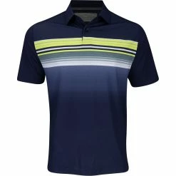 Callaway Engineered Fluid Stripe Print Shirt Polo Short Sleeve Golf Apparel