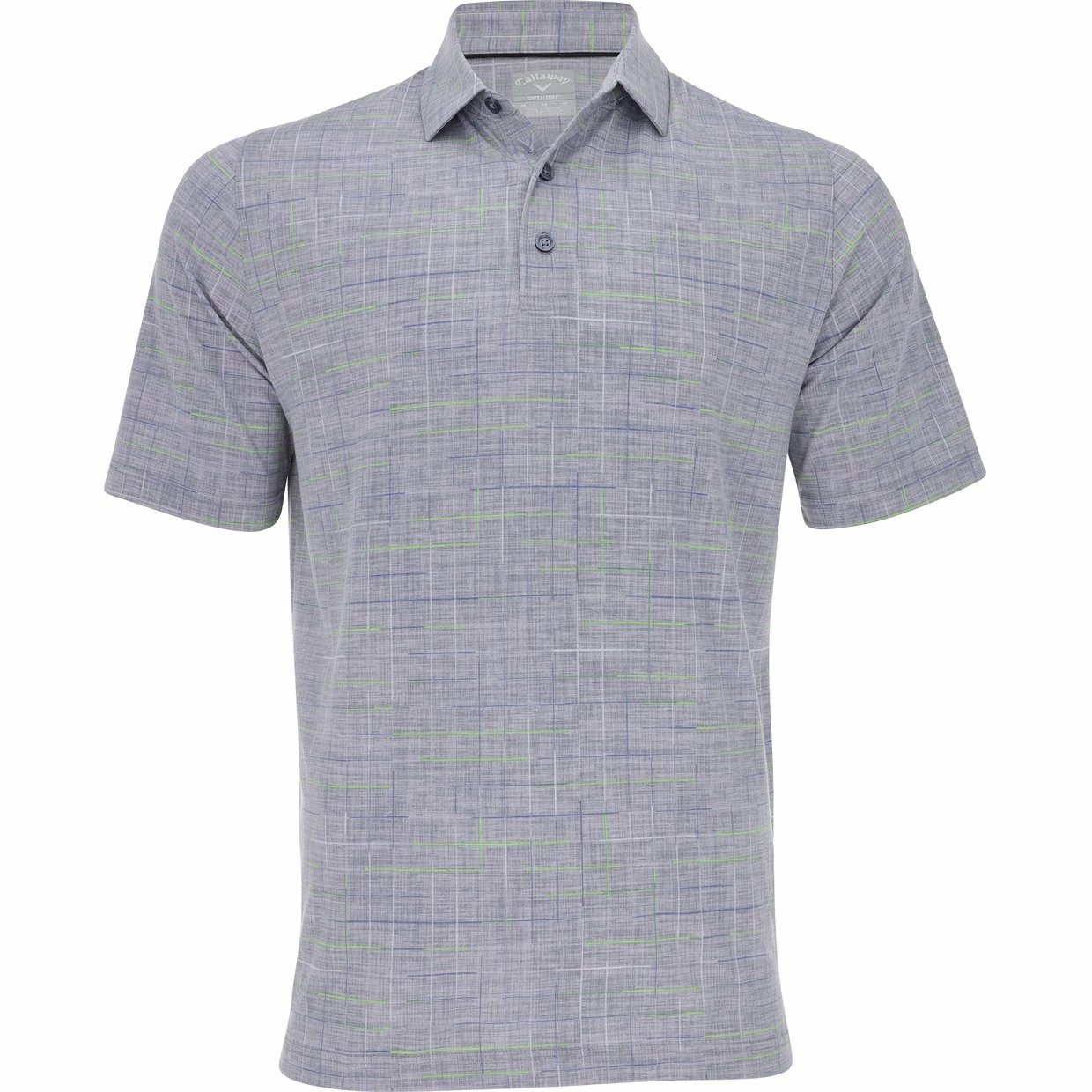 Callaway Sun-Worn Texture Printed Plaid Shirt Polo Short Sleeve Golf Apparel 3 Callaway Sun-Worn Texture Printed Plaid Shirt Polo Short Sleeve Golf Apparel