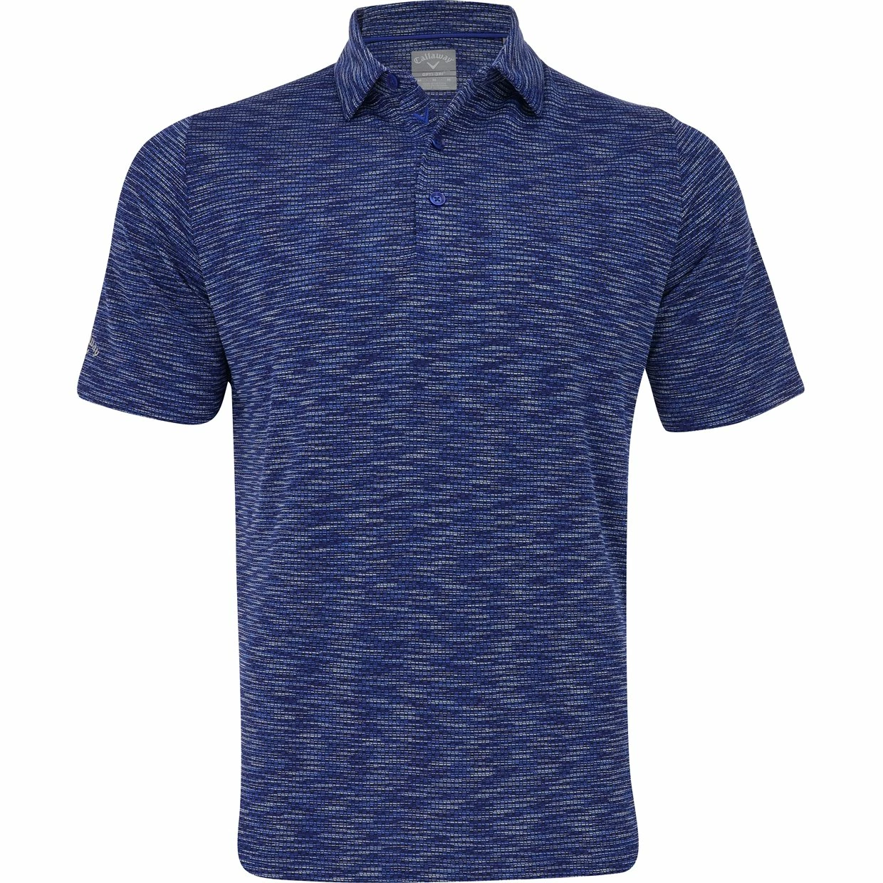 Callaway Yarn-Dyed Space Dye Chev Jacquard Shirt Polo Short Sleeve Golf Apparel 3 Callaway Yarn-Dyed Space Dye Chev Jacquard Shirt Polo Short Sleeve Golf Apparel
