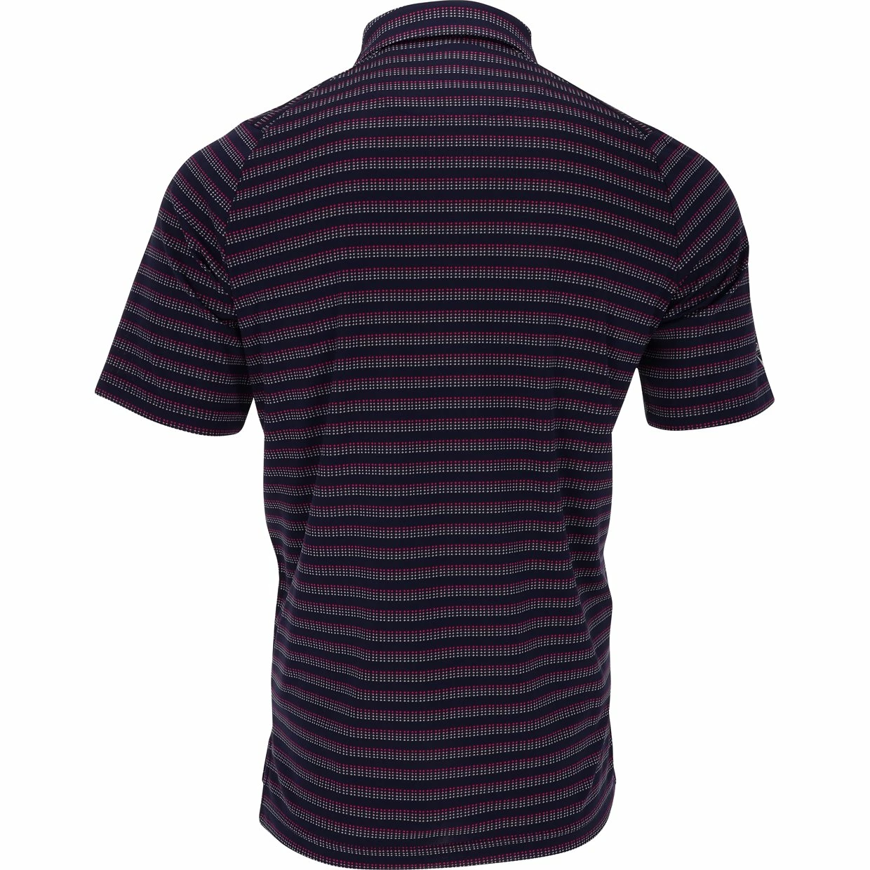 Callaway Yarn-Dyed Ventilated Jacquard Stripe Shirt Polo Short Sleeve Golf Apparel 4 Callaway Yarn-Dyed Ventilated Jacquard Stripe Shirt Polo Short Sleeve Golf Apparel - Image 2