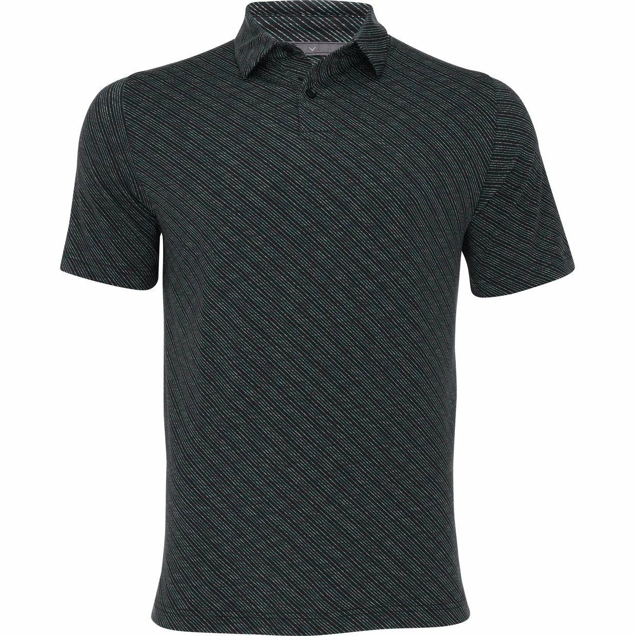 Callaway Yarn-Dyed Ventilated Space Dye Twill Shirt Polo Short Sleeve Golf Apparel 3 Callaway Yarn-Dyed Ventilated Space Dye Twill Shirt Polo Short Sleeve Golf Apparel