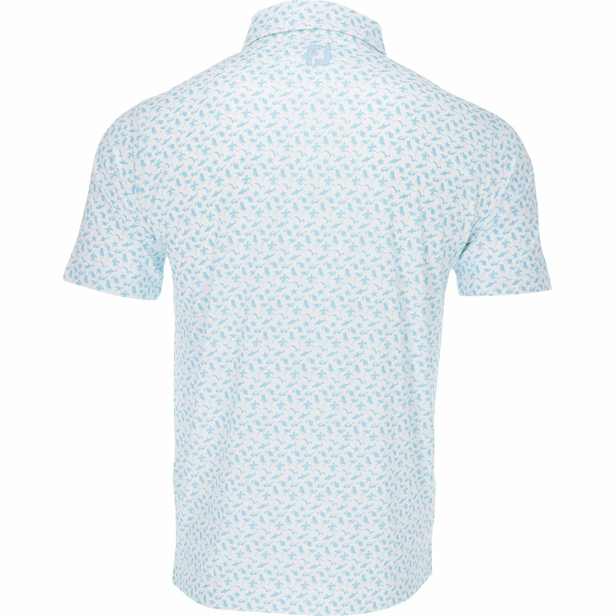 FootJoy Beach Print Lisle Shirt Polo Short Sleeve Golf Apparel 4 FootJoy Beach Print Lisle Shirt Polo Short Sleeve Golf Apparel - Image 2