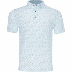 FootJoy Beach Print Lisle Shirt Polo Short Sleeve Golf Apparel