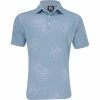 FootJoy Jungle Leaf Print Lisle Self Collar Shirt Polo Short Sleeve Golf Apparel