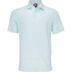 FootJoy Paint Splatter Print Lisle Self Collar Shirt Polo Short Sleeve Golf Apparel