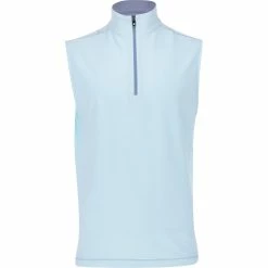 FootJoy Solid ¼ Zip Brushed Back Accents Outerwear Vest Golf Apparel