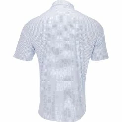 Greg Norman Micro-Dash Foulard Shirt Polo Short Sleeve Golf Apparel -Cheap Apparel Store greg norman micro dash foulard shirt 1