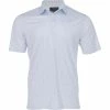 Greg Norman Micro-Dash Foulard Shirt Polo Short Sleeve Golf Apparel
