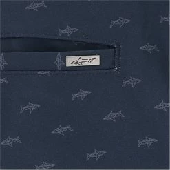 Greg Norman ML75 MicroLux Hybrid Shark Print Shorts Flat Front Golf Apparel -Cheap Apparel Store greg norman ml75 microlux hybrid shark print shorts 3