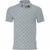 Linksoul Gingko Print Oxford Shirt Polo Short Sleeve Golf Apparel