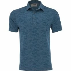 Linksoul Seaweed Print Anza Shirt Polo Short Sleeve Golf Apparel