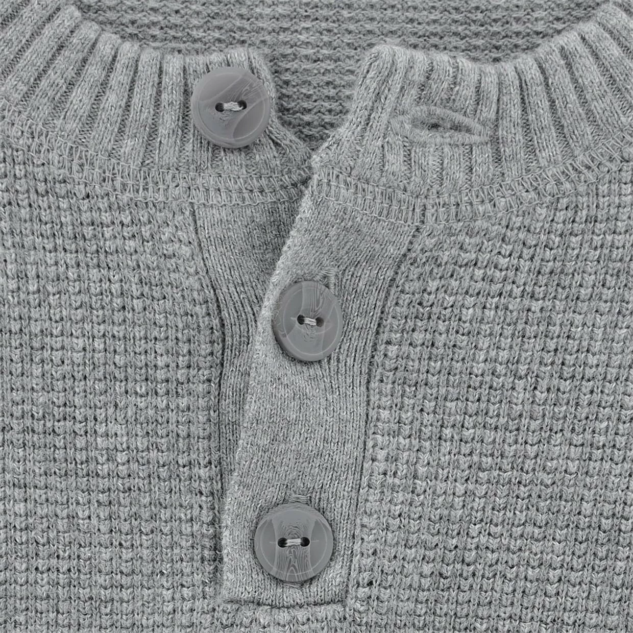 Linksoul Waffle Henley Button Sweater Crew Golf Apparel 7 Linksoul Waffle Henley Button Sweater Crew Golf Apparel - Image 5