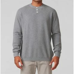 Linksoul Waffle Henley Button Sweater Crew Golf Apparel 13 Linksoul Waffle Henley Button Sweater Crew Golf Apparel -Cheap Apparel Store linksoul waffle henley button sweater 5