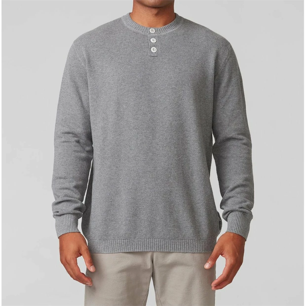Linksoul Waffle Henley Button Sweater Crew Golf Apparel 8 Linksoul Waffle Henley Button Sweater Crew Golf Apparel - Image 6