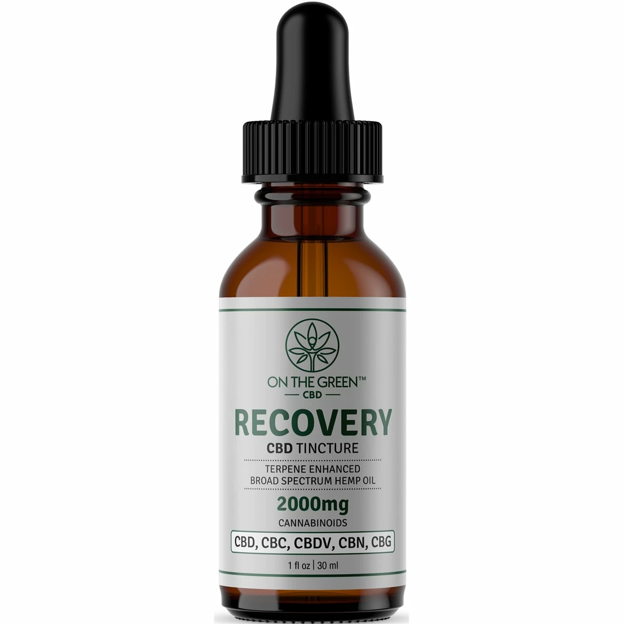 On The Green Recovery Broad Spectrum Tincture (2000 MG) CBD 3 On The Green Recovery Broad Spectrum Tincture (2000 MG) CBD