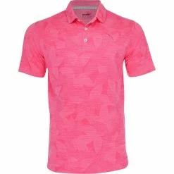 Puma Cloudspun Leaflet Shirt Polo Short Sleeve Golf Apparel
