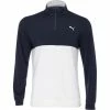 Puma Gamer Colorblock 1/4 Zip Outerwear Pullover Golf Apparel