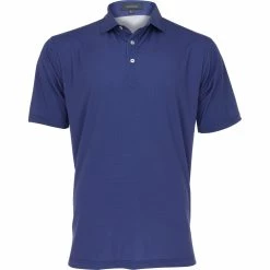 Turtleson Clarence Mini Diamond Jacquard Performance Shirt Polo Short Sleeve Golf Apparel