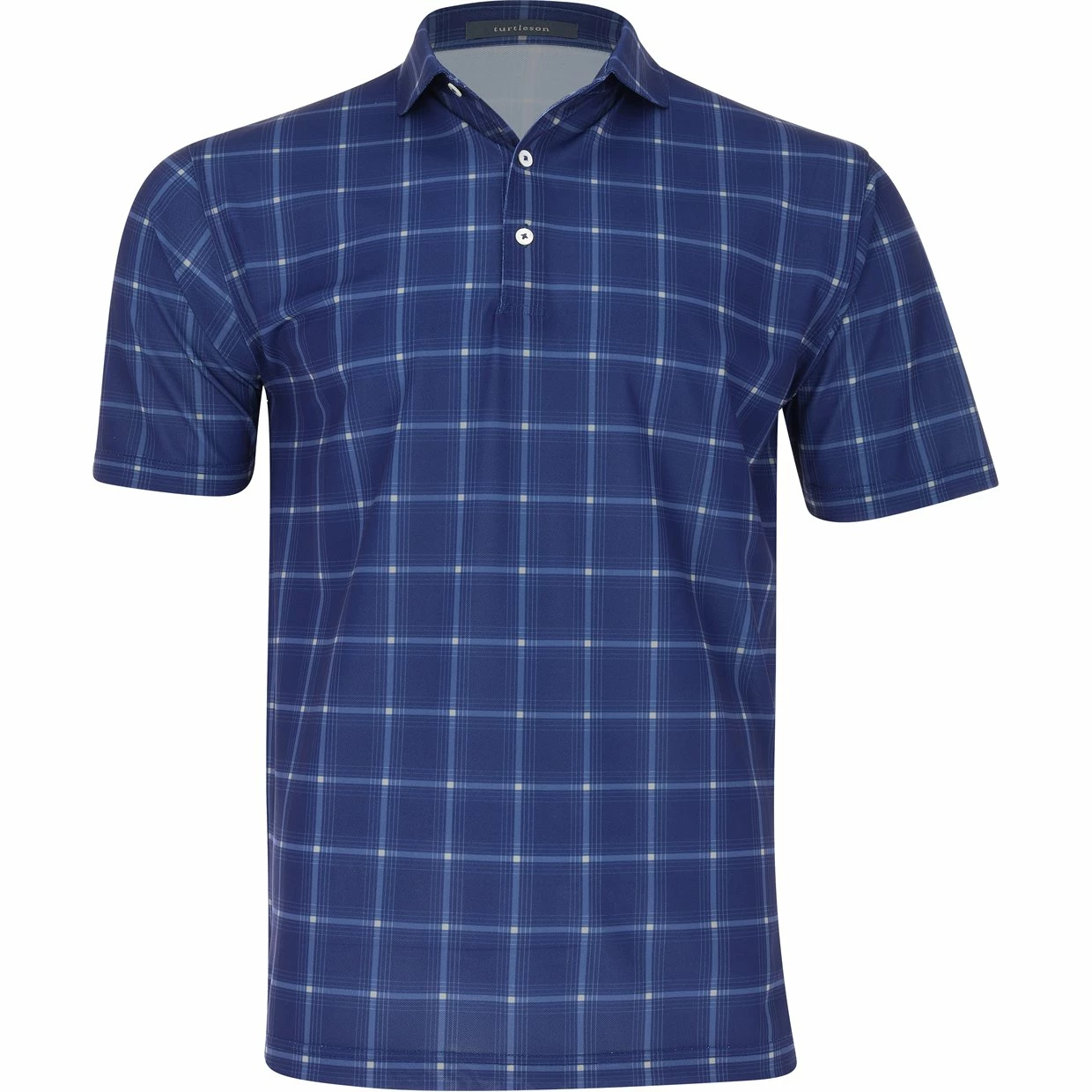 Turtleson Davis Plaid Pique Performance Shirt Polo Short Sleeve Golf Apparel 3 Turtleson Davis Plaid Pique Performance Shirt Polo Short Sleeve Golf Apparel