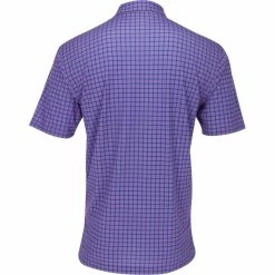 Turtleson Harold Windowpane Performance Shirt Polo Short Sleeve Golf Apparel -Cheap Apparel Store turtleson harold windowpane performance shirt 1