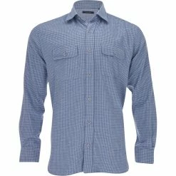 Turtleson Houndstooth Work Shirt Dress Golf Apparel