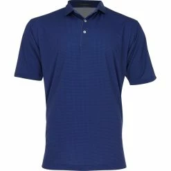 Turtleson King Houndstooth Performance Shirt Polo Short Sleeve Golf Apparel
