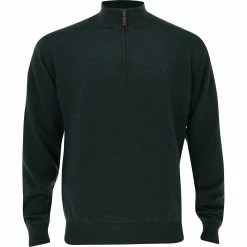 Turtleson Lined Merino 1/4 Zip Sweater Pullover Golf Apparel