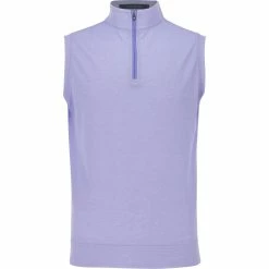 Turtleson Oxford ¼ Zip Sweater Vest Golf Apparel
