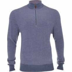 Turtleson Walt Birdseye 1/4 Zip Sweater Pullover Golf Apparel