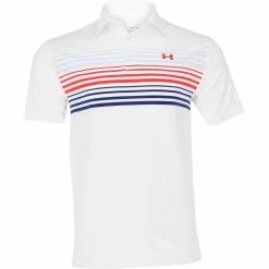 Under Armour Playoff 2.0 Shift Stripe Shirt Polo Short Sleeve Golf Apparel