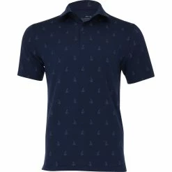 Under Armour Playoff 3.0 Boats Print Shirt Polo Short Sleeve Golf Apparel