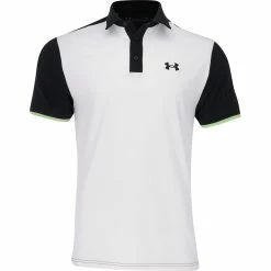 Under Armour T2 Green Turf Blocked Shirt Polo Short Sleeve Golf Apparel